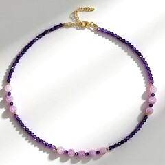 Collana in argento con Kunzite