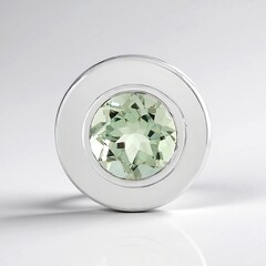 Ciondolo in argento con Ametista Verde