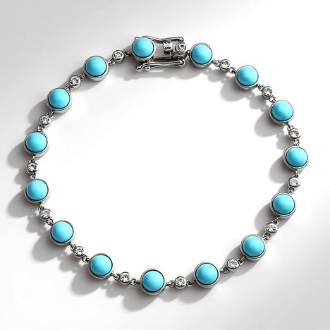Bracciale in argento con Turchese Sleeping Beauty (Faszination Türkis)