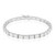 Weißer Topas-Silberarmband