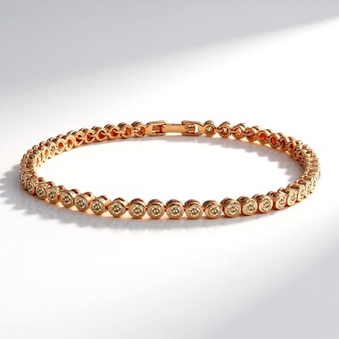 Bracelet en or et Diamant rose de France SI1 d'Argyle  (Annette)