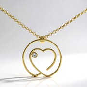 Collar en plata con Zafiro blanco