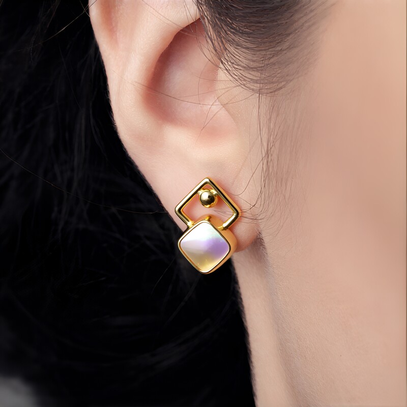 Zilveren oorbellen met ametrienen