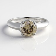 Bague en or et Diamant champagne I2 (de Melo Gold)
