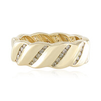 Gouden ring met I3 Champagne Diamanten (de Melo)