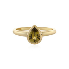 Anello in oro con Tanzanite Gialla (non riscaldata)