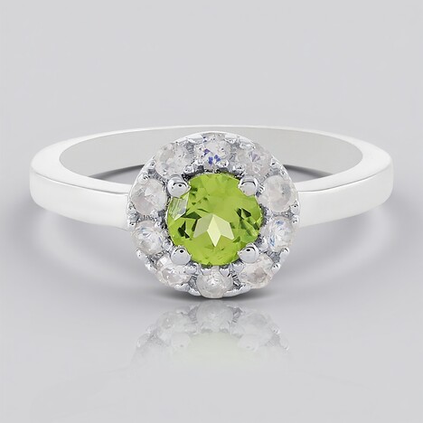 Anello in argento con Peridoto Arizona