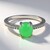 Anello in argento con Crisoprasio Imperiale