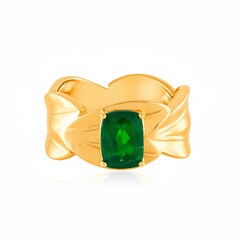 Zilveren ring met een Russische diopsied (de Melo Essence)