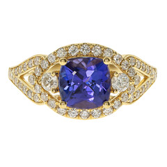 Anello in oro con Tanzanite AAA (CIRARI)