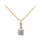 Collana in oro con Diamante SI1 (H) (CIRARI)