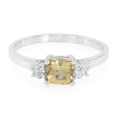 Zilveren ring met een keizerlijke-topaas