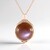 Collana in argento con Pietra di Luna Cioccolato (KM by Juwelo)