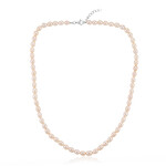 White Freshwater Pearl Silver Necklace (TPC)
