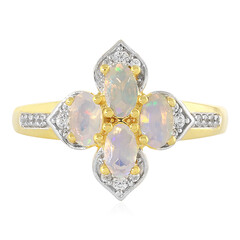 Bague en argent et Opale Welo