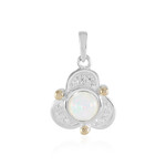 Colgante en plata con Ópalo de Welo (Granulieren)