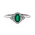 10K AAA Zambian Emerald Gold Ring