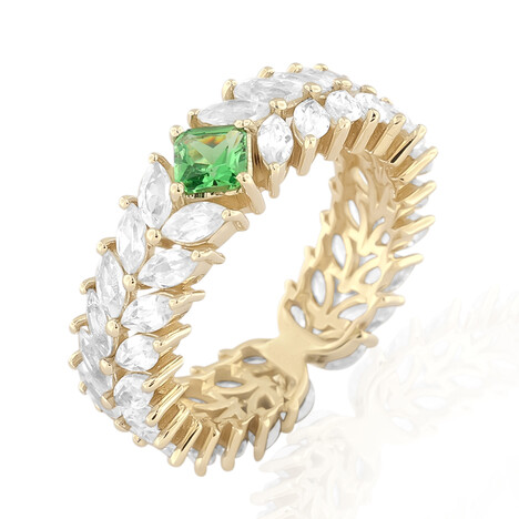 Kenianischer Tsavorit-Goldring (de Melo)