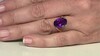 Zilveren ring met een Zambia-amethist