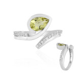 Zilveren ring met een Ouro Verde kwarts