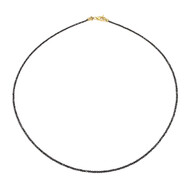 Collana in oro con Diamante Nero