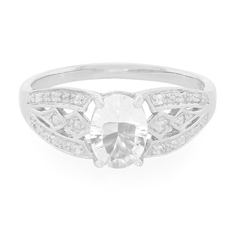 Petalite Silver Ring