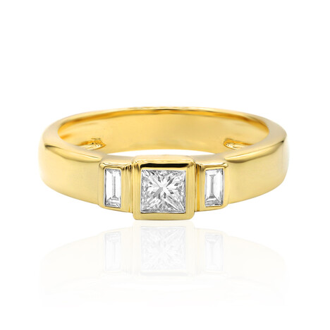 Anillo en oro con Diamante IF (D) (Annette)