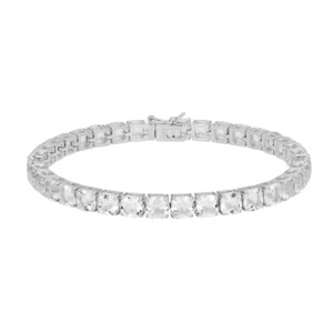 Brazalete en plata con Topacio blanco (Adela Silber)