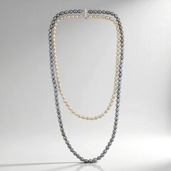 Collana in argento con Perla d'Acqua Dolce Bianca (TPC)