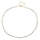 Zilveren halsketting met Champagne Diamanten