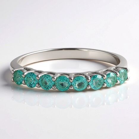 Anello in argento con Apatite Blu