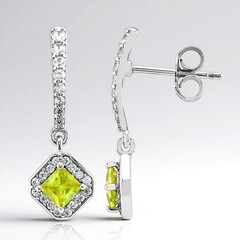 Orecchini in argento con Sfene