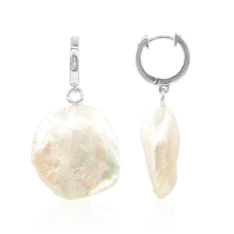 Süßwasserzuchtperlen-Silberohrringe (TPC)