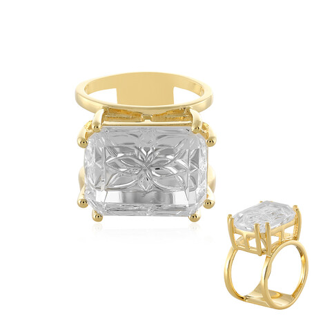 Anello in argento con Quarzo Bianco