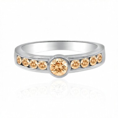 Anello in oro con Diamante Rose de France SI1 di Argyle (Annette)
