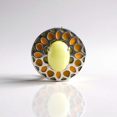Ciondolo in argento con Quarzo Limone