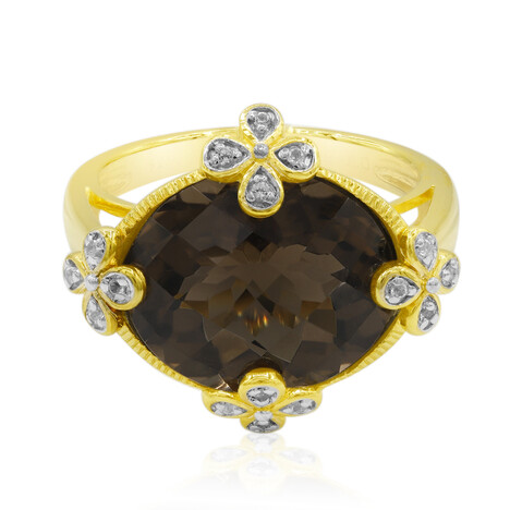 Rauchquarz-Silberring