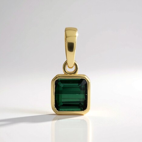 Ciondolo in oro con Tormalina Verde di Benedito (Adela Gold)