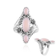 Pinkfarbener Opal-Silberring (Desert Chic)