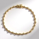 Bracciale in oro con Diamante Champagne I2 (de Melo Gold)
