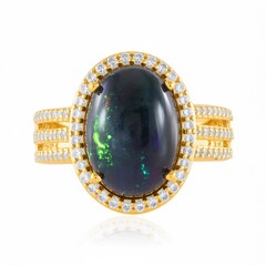 Zilveren ring met een Mezezo opaal