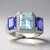 Anello in oro con Acquamarina Brasiliana AAA (CIRARI)