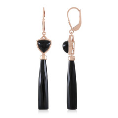 Black Onyx Silver Earrings