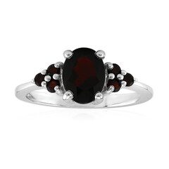 Garnet Silver Ring