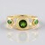 Anello in argento con Diopside Russo