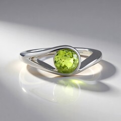 Anello in argento con Peridoto
