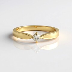 Anello in oro con Diamante Cioccolato SI2