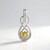 Pendentif en argent et Béryl jaune
