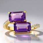 Anello in oro con Ametista (de Melo Gold)