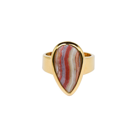 Bague en argent et Agate dentelle